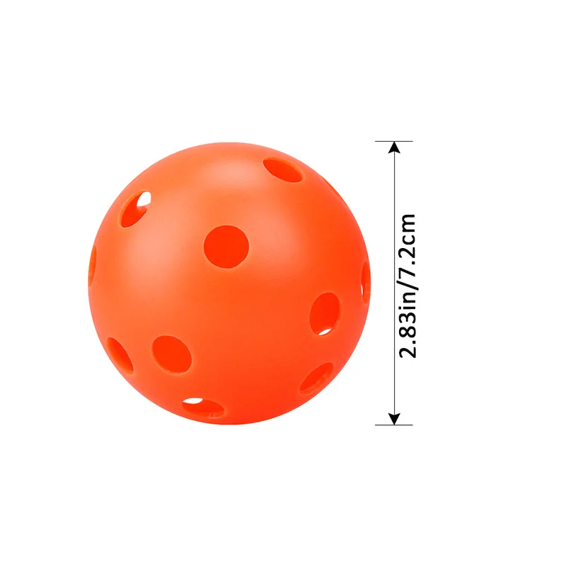 Floorball Stick Ball PE Plastic For Field Hockey Training Street Outdoor Sport Practice Ice Hockey Puck Equipment 72MM 26 Holes hockey stick grip hockey stick extension ice hockey equipment