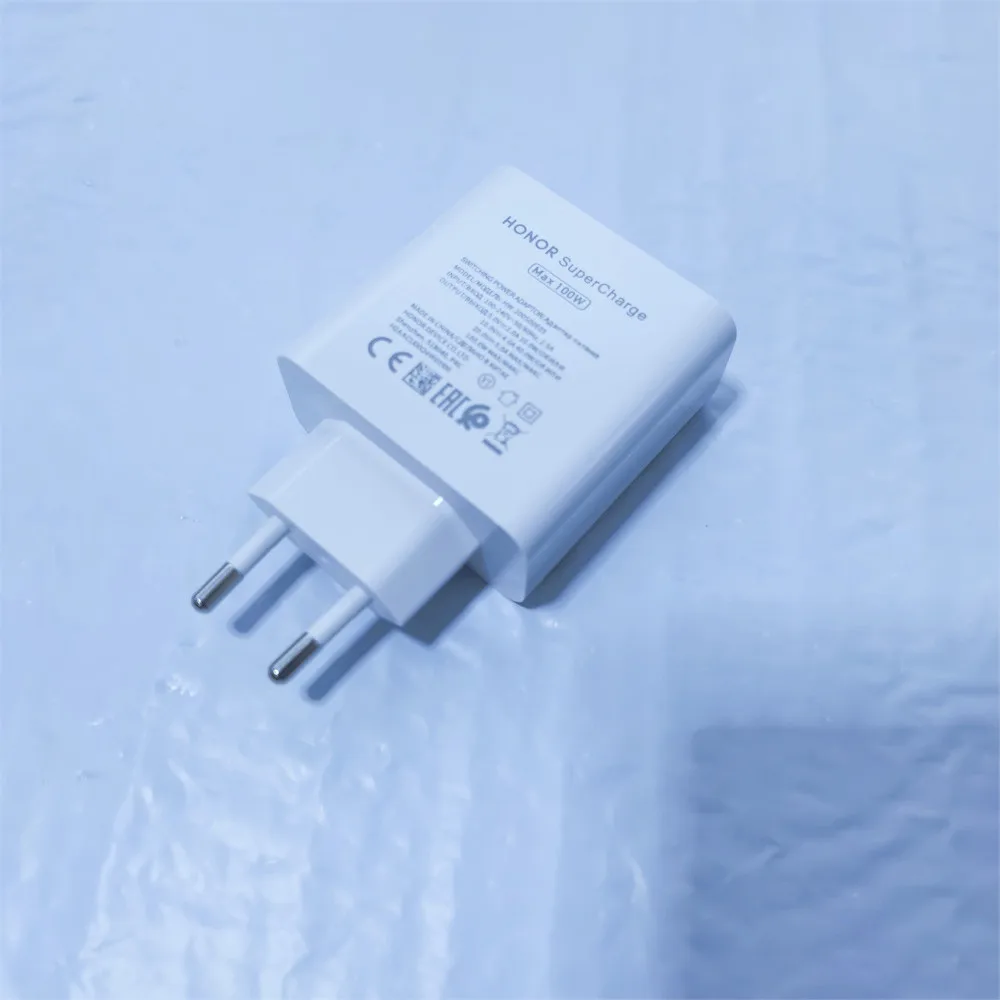Honor 100W Charger Super Fast Charging EU/US Wall Adapter 6A USB Type C Cable For Honor 500 300 200 100 90 GT 80 Pro Magic V5 7