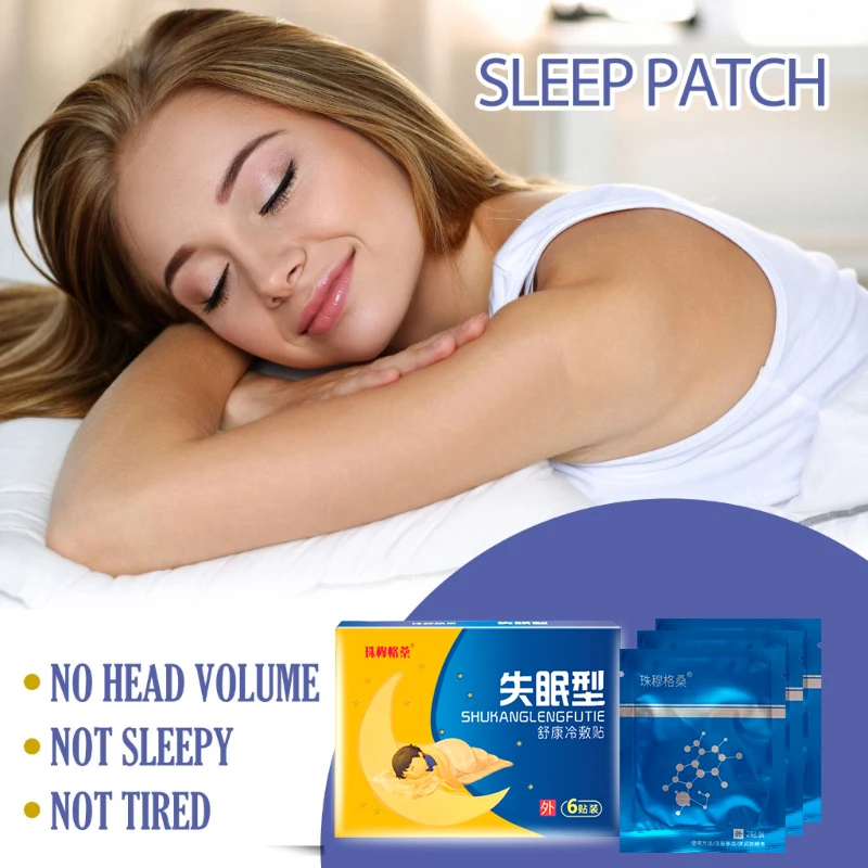 

24pcs Sleep Aid Patch Relieve Stress Anxiety Sticker Improve Insomnia Good Dreaminess Patches Brain Relax Fast Daily Dressing