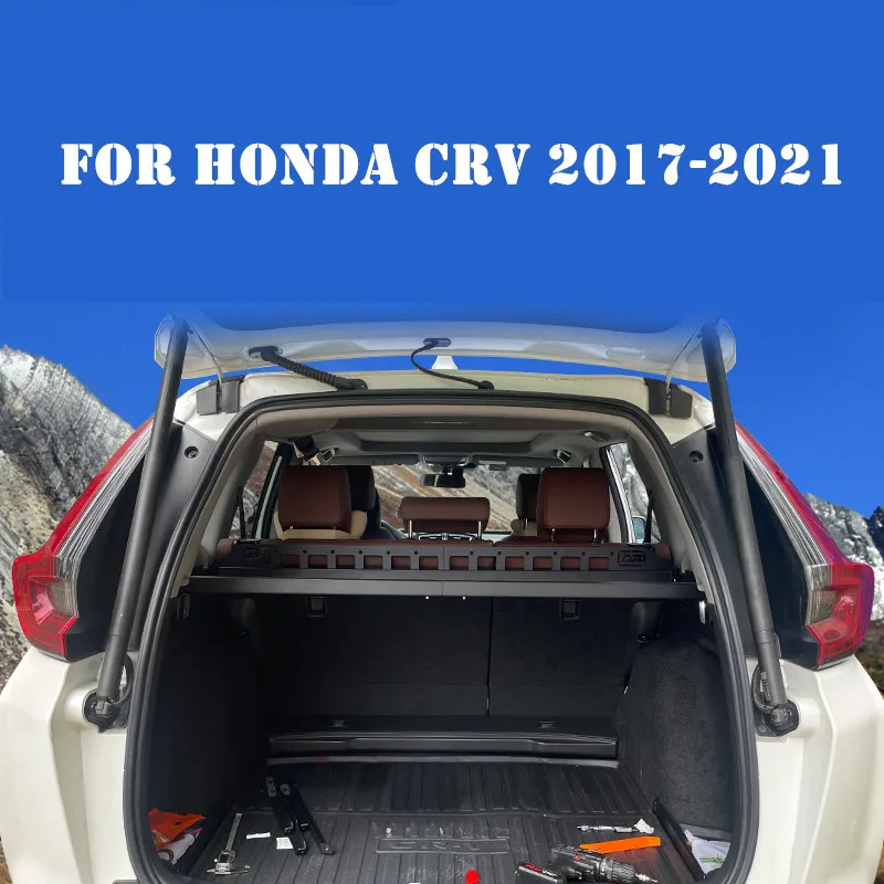 

Для Honda CRV 2017-2021 багажник стеллаж для хранения Модифицированная подвесная сетчатая занавеска из алюминиевого сплава многослойная рамка высококачественные детали