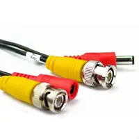 Câble de vidéosurveillance 2 en 1 BNC + DC 5-50M |   Fil d'alimentation vidéo coaxial pour système de caméra de surveillance de sécurité AHD DVR 5