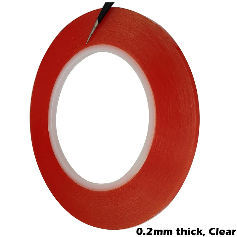 0.2mm thick Clear 1/2/4/5/10mm wide Tape Strong Acrylic Glue Double Sided Tape for Phone Camera Display Battery Lens Repair double sided adhesive tape double sided tape adhesive tape