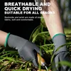 JIMIHOME Gardening Gloves Rose Pruning Proof Gloves Breathable Rubber Coated Gloves for Digging Planting Garden Tools 5