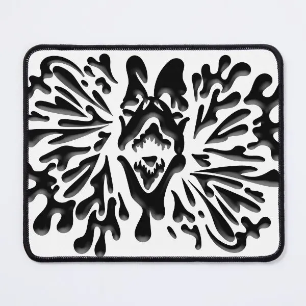 Dilofosauro Ink Blot Mouse Pad Anime Mens Keyboard Mat Gamer Play Table Gaming Computer Mousepad Pc Printing Desk Carpet