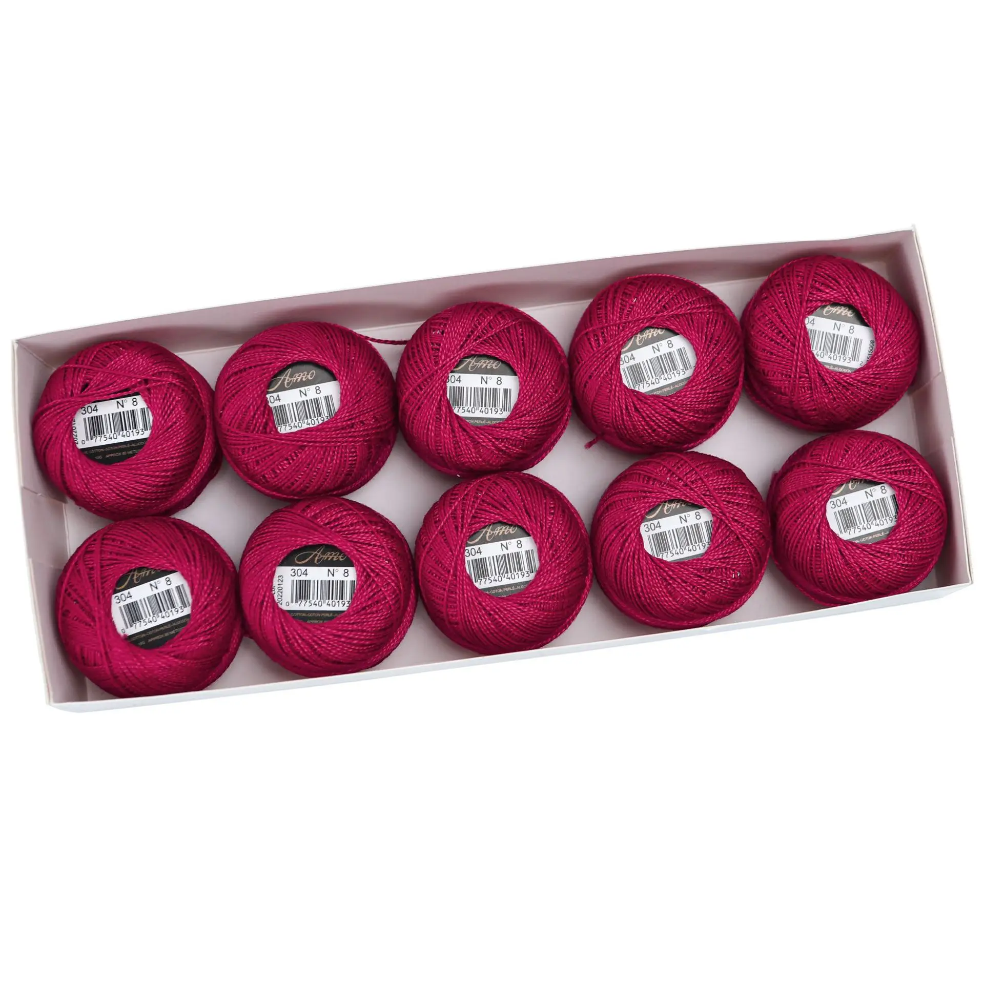 Egyptian Long Staple Cotton Embroidery and Hand Sewing Thread Set - 10 Balls