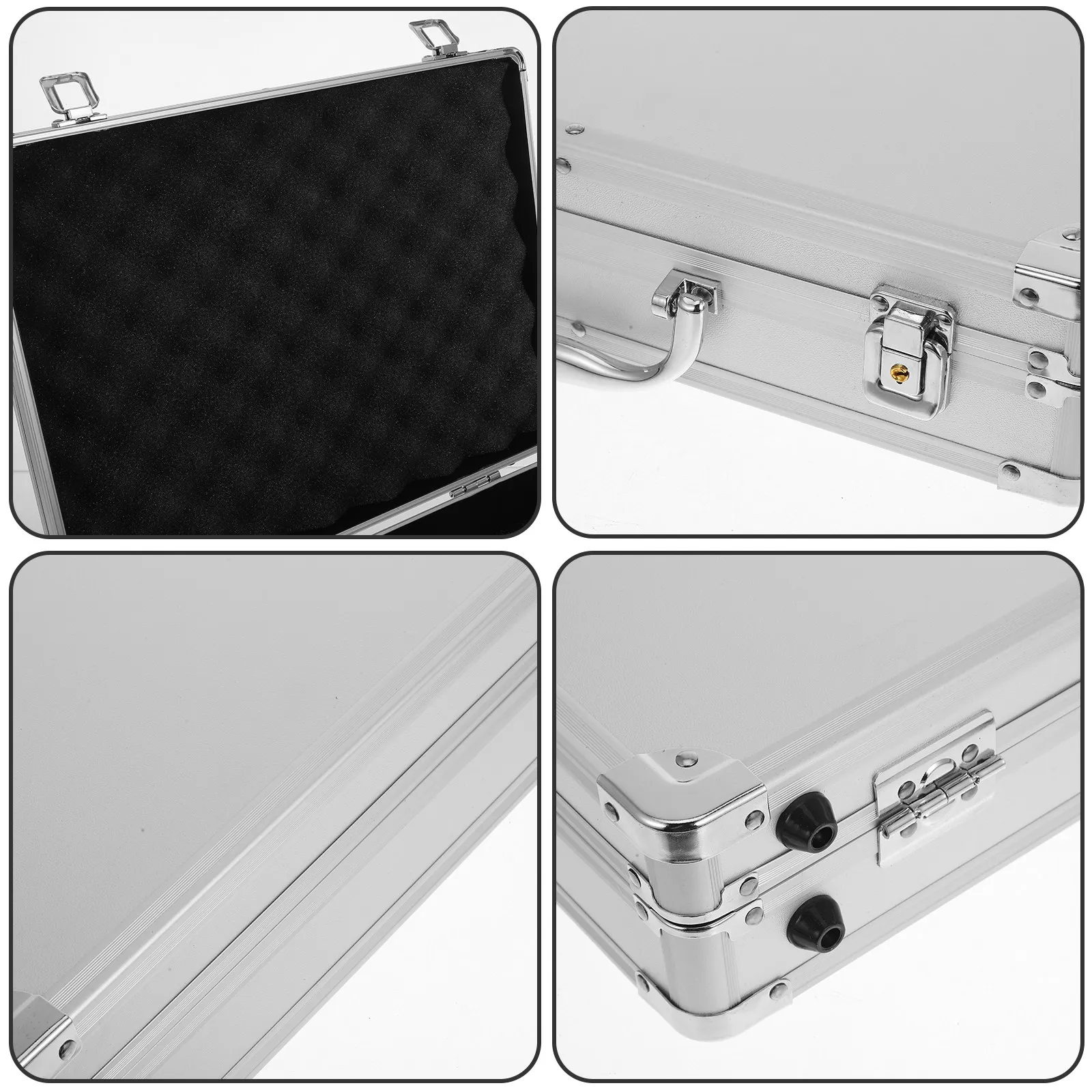 알루미늄 합금 공구 상자 도구 정리 및 보관을 위한 손잡이가 있는 대용량 보관 상자 가정용 차고 작업장 여행용