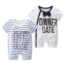 

Baby One-piece Clothes Newborn Pajamas Women 0 Pure Cotton 3 Summer 1-year-old Male Baby Ha Clothes 6 Months Thin Summer Clothes