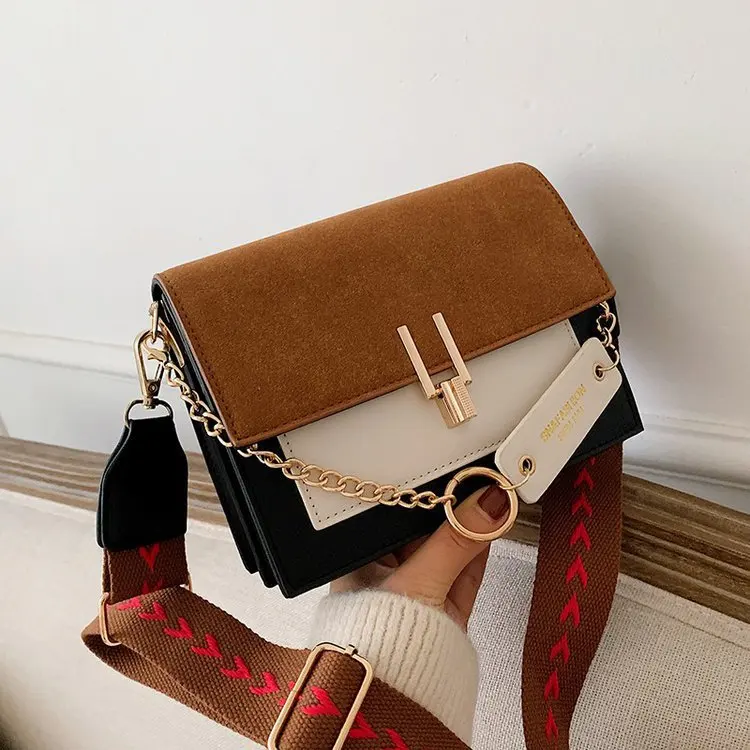 

Patchwork Crossbody Bag for Women 2022 New Fashion Small Flap Shoulder Bag Female Travel Messenger Handbags Sac Femme