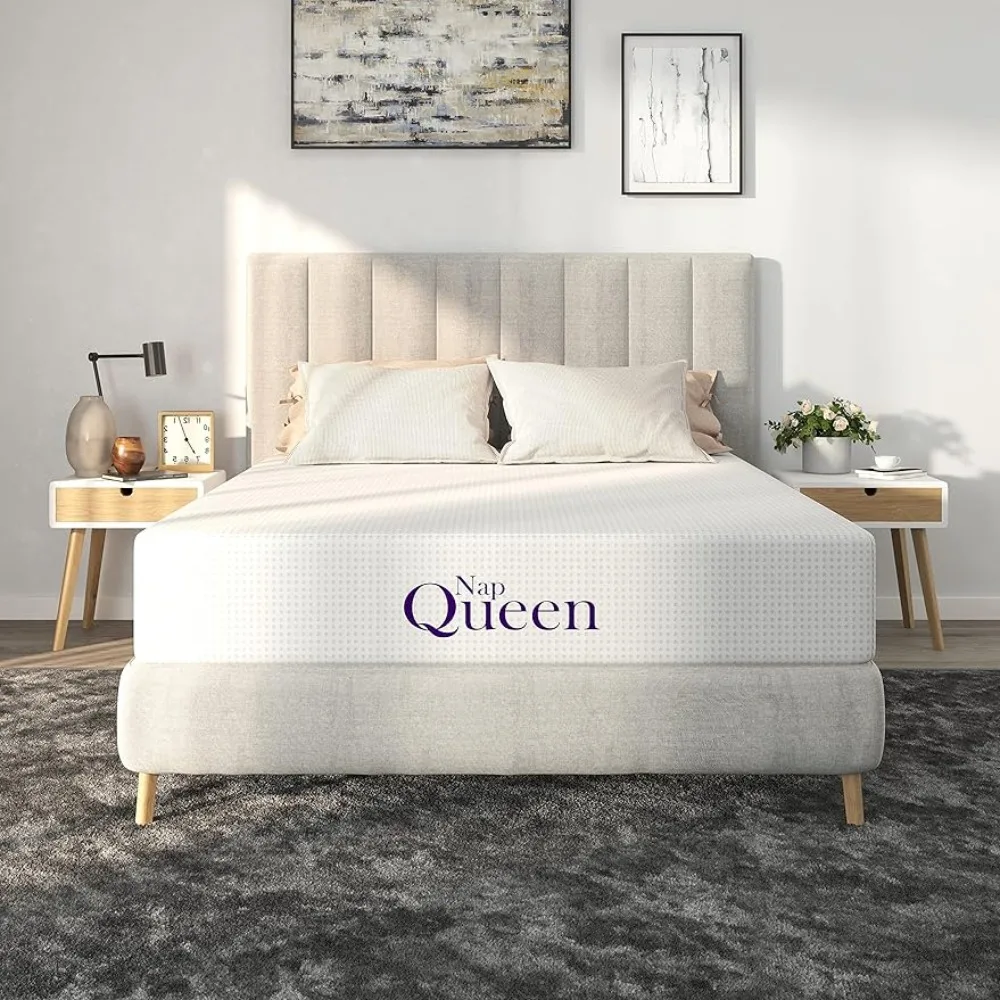 

Полноразмерный Матрас NapQueen 8 дюймов, матрас из бамбукового угля с пеной с эффектом памяти, кровать в коробке
