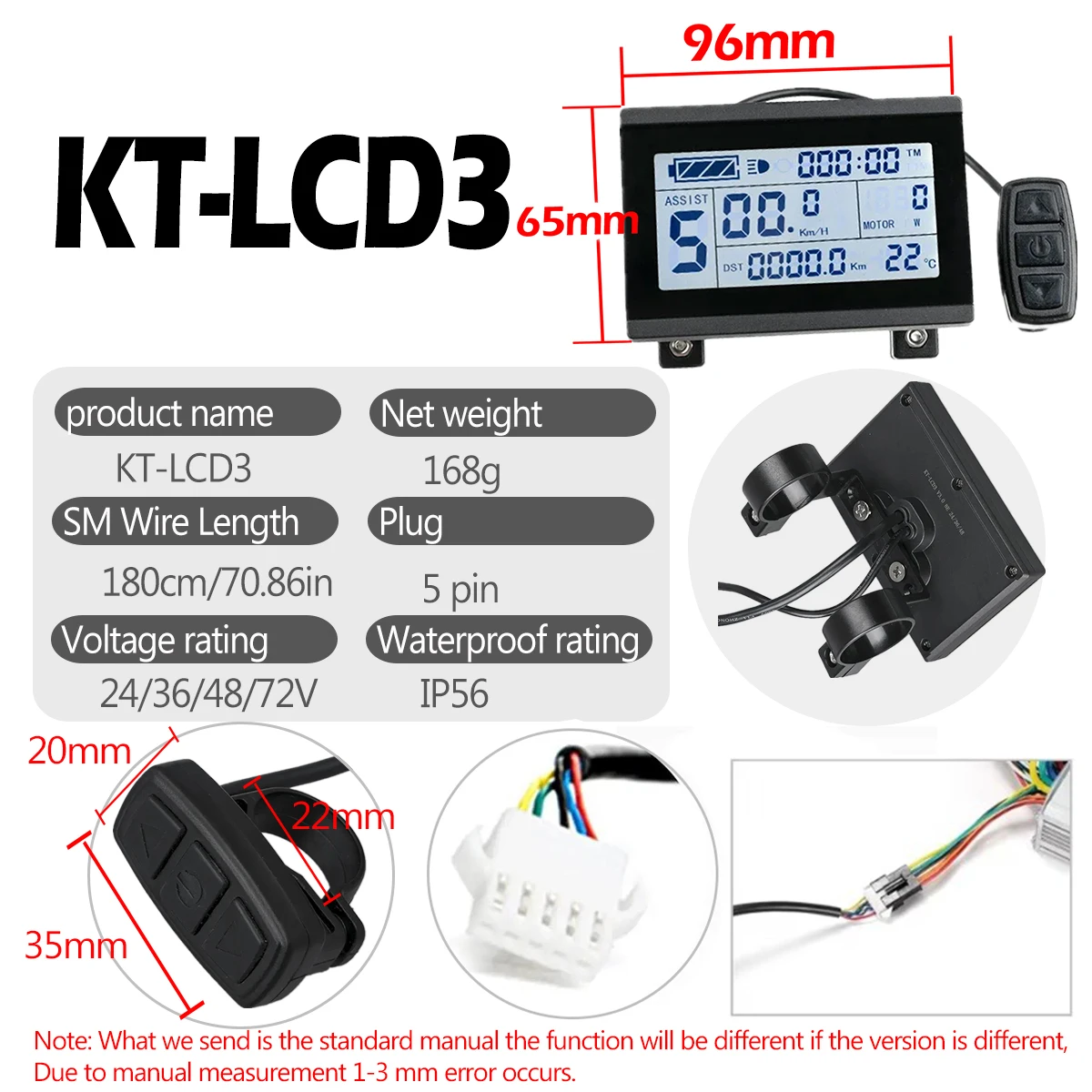 Accessoires 24-48 V, connecteur SM KT-LCD4 et joint étanche