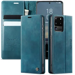 Luxurious Flip PU Leather Wallet Case with Card Slots and Money Bag Compartments - Galaxy S20 FE (Blue Green)