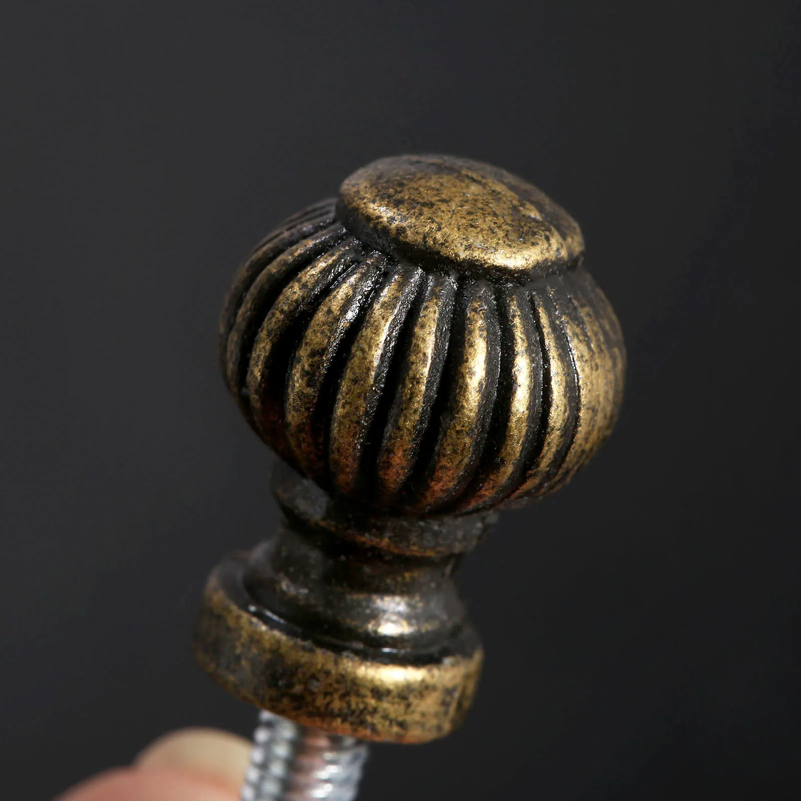 Furniture Knobs 6Pcs Mini Knobs Vintage Lantern Shape Handles Antique Bronze Case Drawer Cupboard Pulls Decorative Jewelry Wooden Box 14x19mm