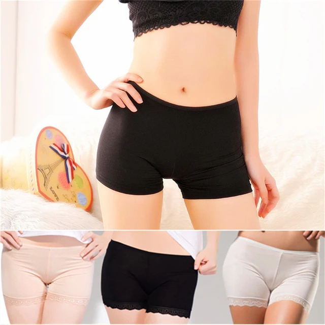 Soft Cotton Seamless Safety Short Pants Summer Under Skirt Shorts Modal Ice  Silk Breathable Short Tights Underwear - AliExpress