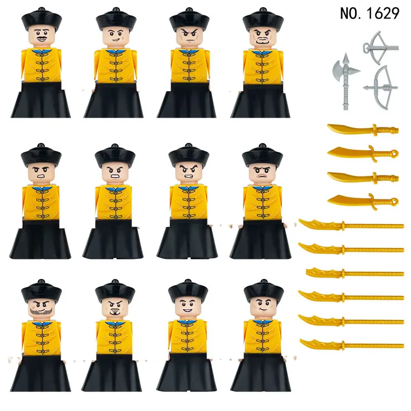 1629 1633 Mini City Construction Figures Building Block Police Military Soldier Movies Characters Figurine Brick Children Toys