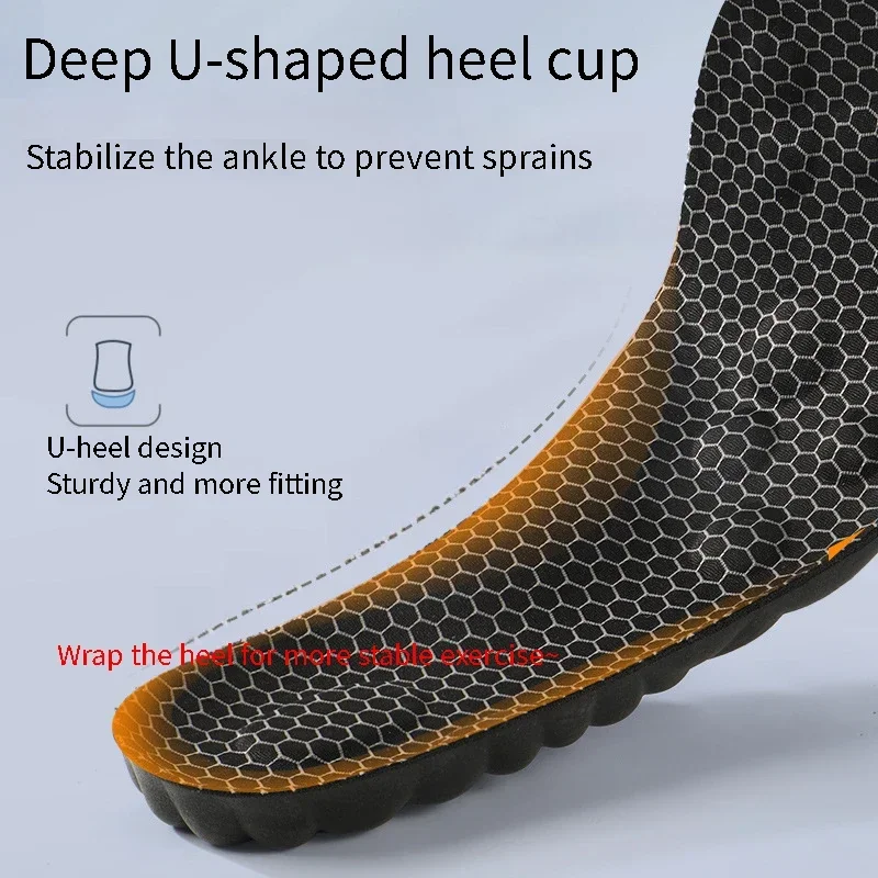 Graphene Antibacterial Shoes Insole Arch Support Orthopedic Insoles for Feet Quality Shock Absorbing Sports Fitness Shoe Sole