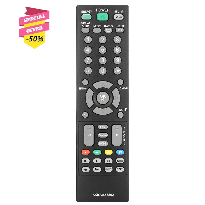 New AKB73655862 Remote Control Fit For LG TV 22CS460-TA 26CS460-TA 32CS460-TA 22CS461-TB 26CS461-TB 32CS461-TB 42CS460-TA 22CS470-TA 42CS461-TB 22CS471-TB 26CS470-TA 26CS471-TB 32CS470-TA 42CS470-TA