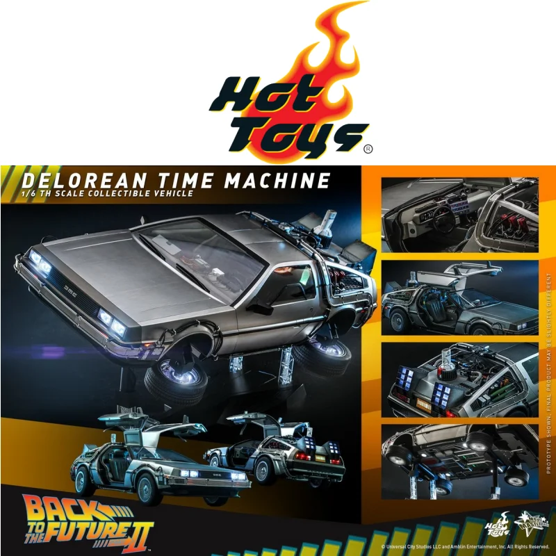 

In Stock Hottoys 1/6 Mms636 Back-To-The-Future Ii - 1/6th Scale Delorean Time Machine Collectible Vehicle Amazing Gifts