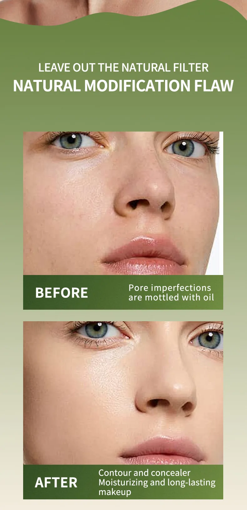 Slakken collageen bb cream met paddenstoel applicator voor gezicht_voghion.com