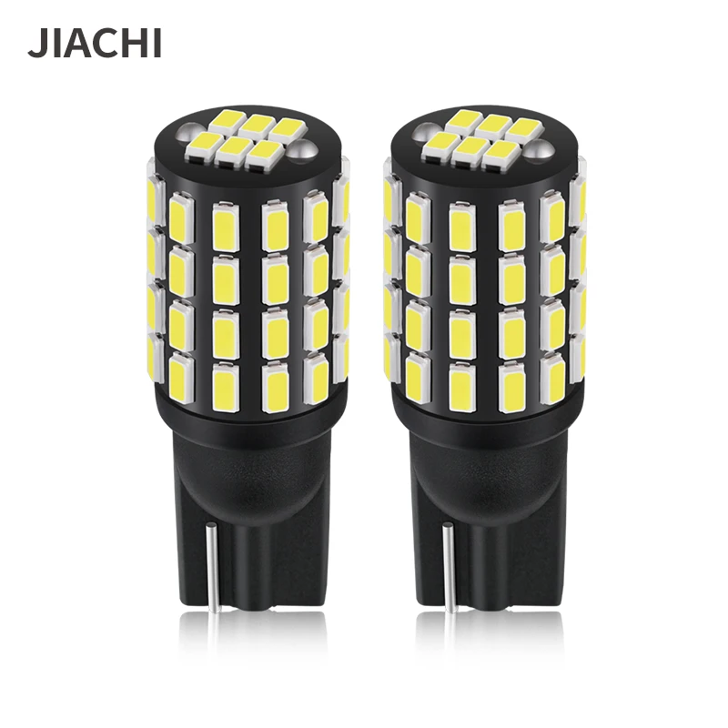 

JIACHI 10PCS High Power 3014Chip 54SMD Auto Car Accessories T10 Led Bulb Light W5W 194 2825 192 168 Interior Reading Lamp 12-24V