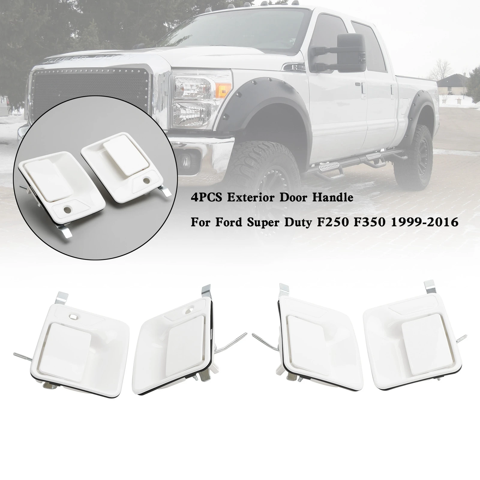 

4 шт. наружная дверная ручка Areyourshop для Ford Super Duty F250 F350 1999-2016