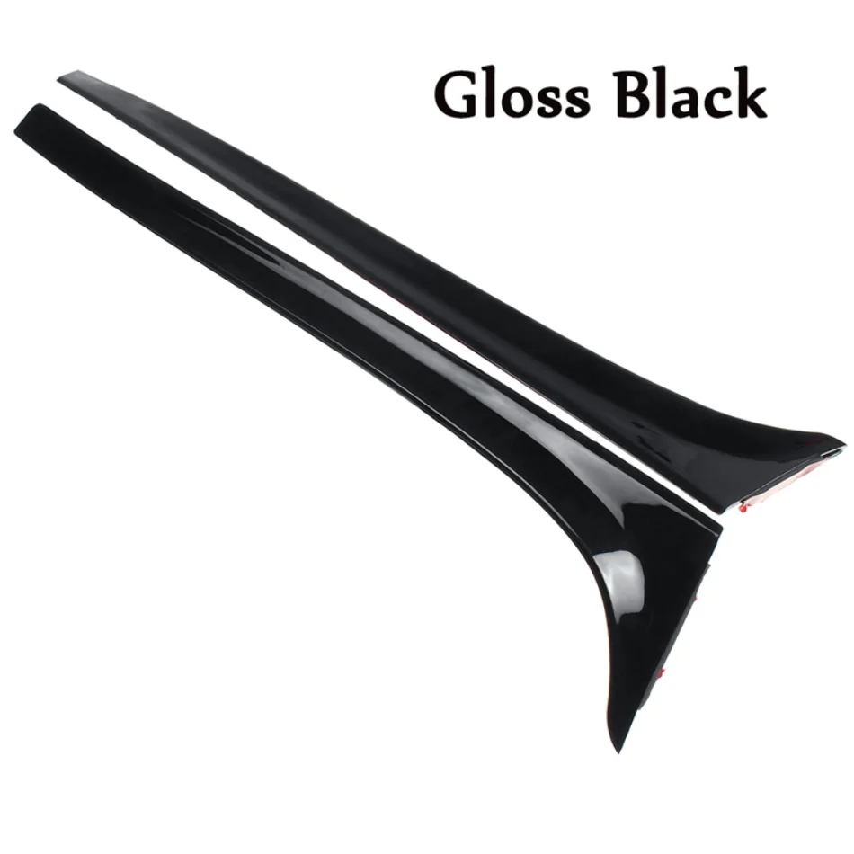 2x gloss preto fibra de carbono janela