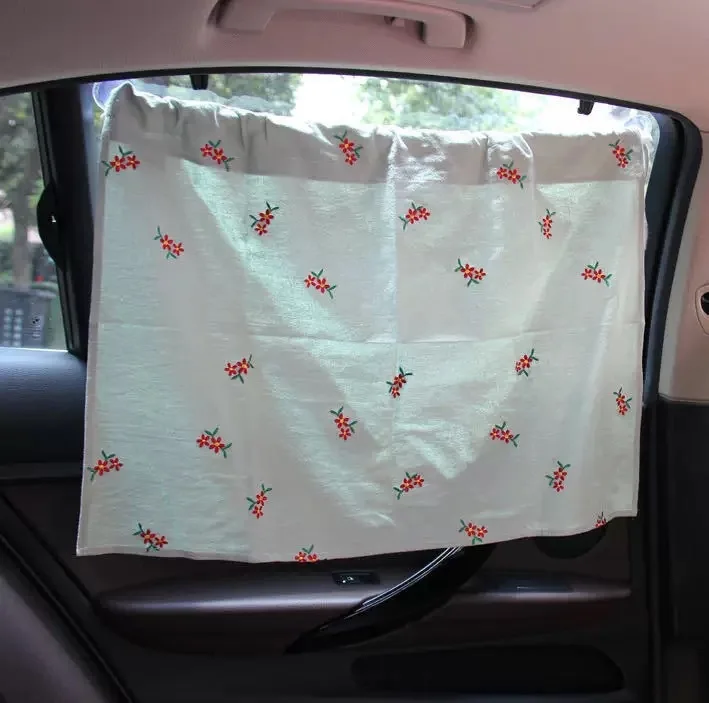 best stroller for kid and baby Ins Style Kawaii Baby Car Curtain Embroidered Children Sun Protection Sunshade Window Curtain UV Protection For Kid baby stroller cover for rain Baby Strollers