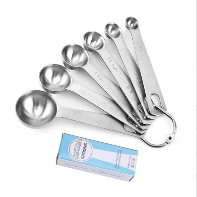 Teaspoon Measuring Spoons - Bulk Plastic Scoops for Coffee, Spice Jars -  Accurate Measure for Cooking and Baking - 5g