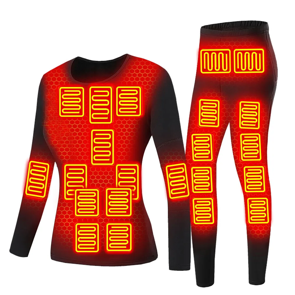 Heated Underwear Thermal Underwear Men motorcycle underwear men thermal underwear Heating Motorcycle Jacket USB Electric Heating Thermal Winter Heated Clothing
