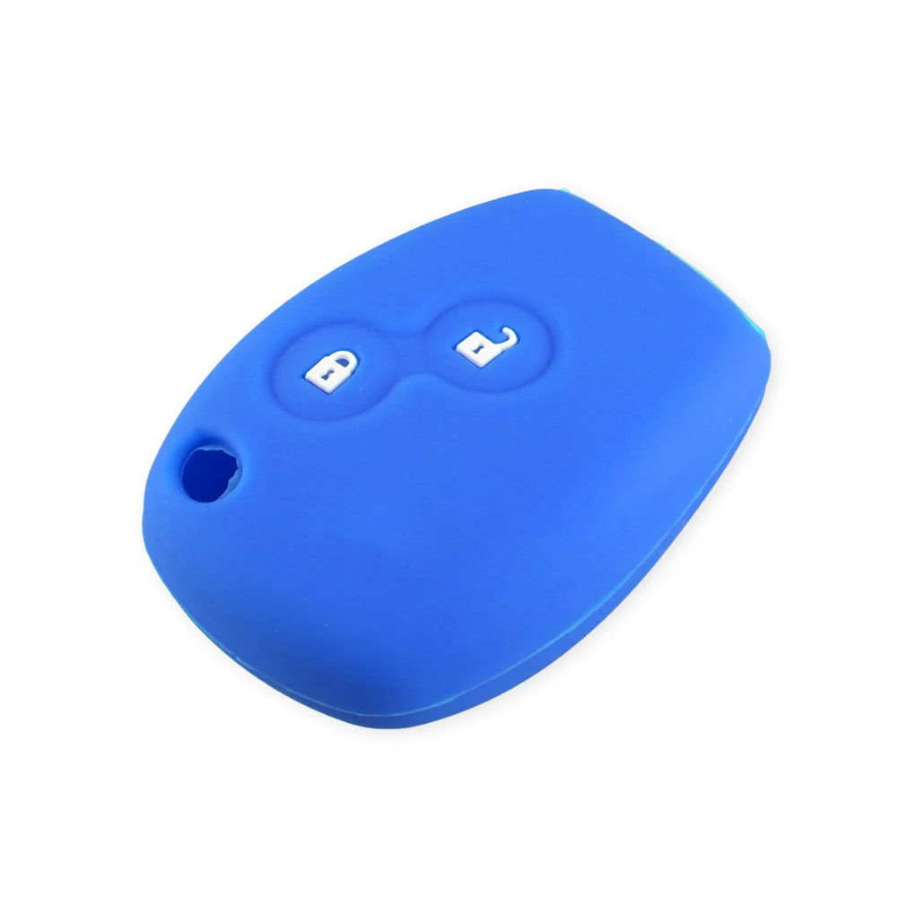 Silicone Car Key Cover Case 2 Buttons For Renault Clio Scenic Megane Duster Sandero Captur Twingo Modus
