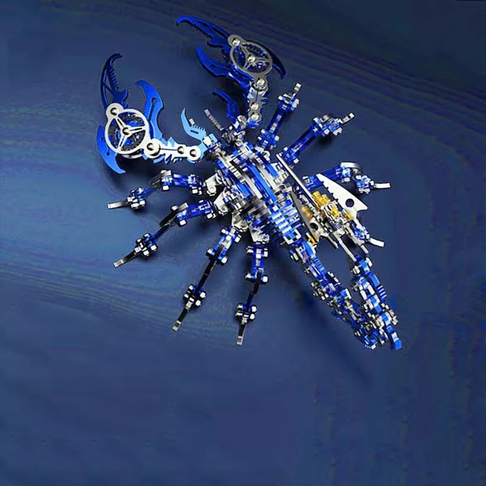 3D diy metal assembly model kit precision machinery adult boy gift difficult building block puzzle adult scorpion toy