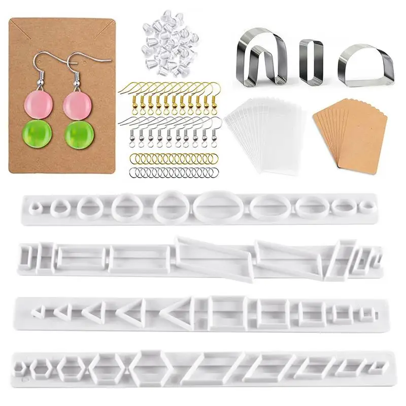 

Набор для изготовления сережек и браслетов из глины «сделай сам», 107 шт., безопасные серьги, кольца, глина для моделирования