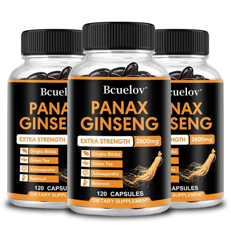 Bcuelov Ginseng Extract Male Performance Supplement - For Endurance, Strength, Energy Supplement - Workout Supplement