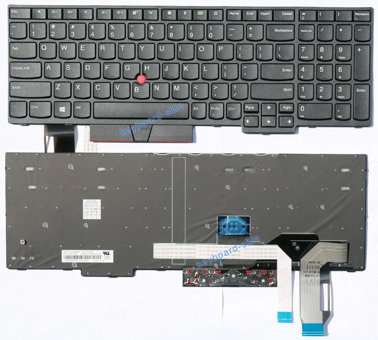 

New US No-backlit keyboard for lenovo IBM Thinkpad E580 E585 E590 E595 L580 L590 T590 P72 series laptop