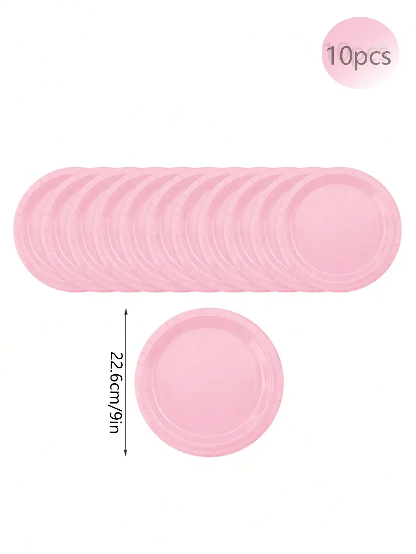 Pink Party Supplies Set - Disposable Plates Spoons Forks Knives