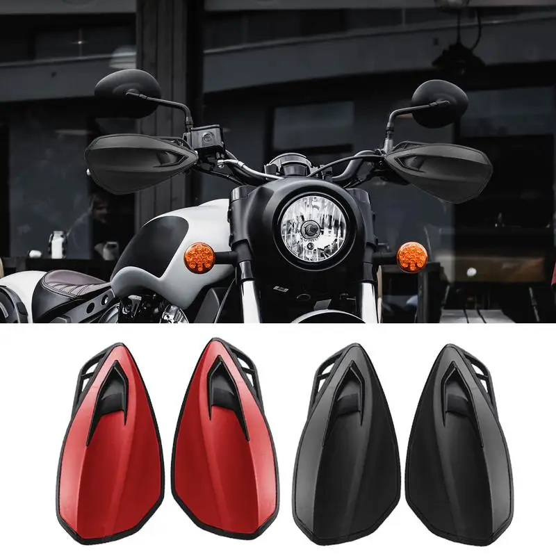 1 Pair Motorcycle Handle Guards Motorcycle Handle Wind Deflector Handle Grip Guards Anti-fall Riding Hand Protective Cover