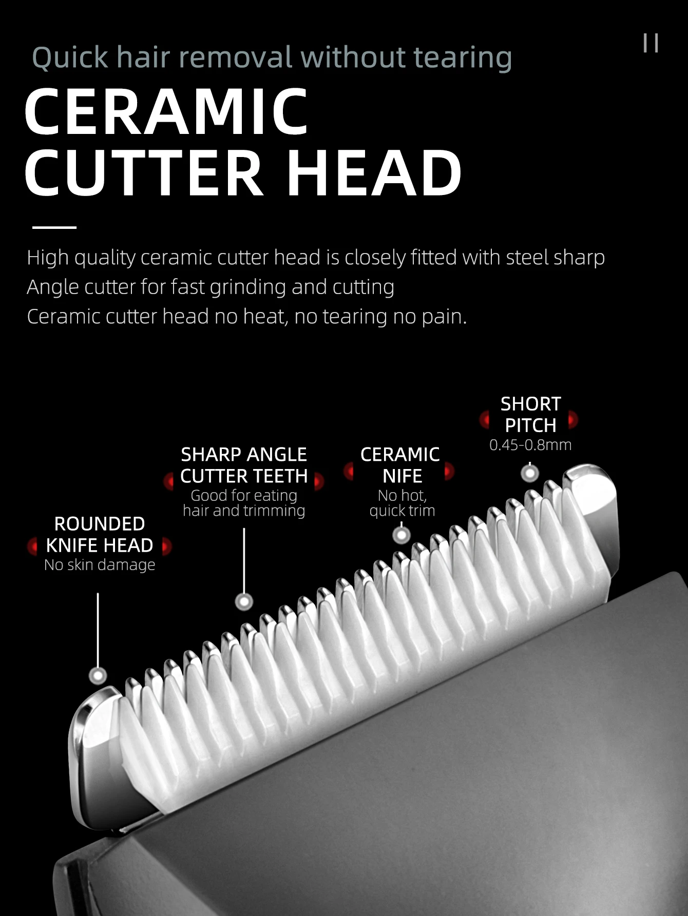 KEMEI Hair Clippers for Men Professional Waterproof Electric Rechargeable Barber Clippers with LCD Display