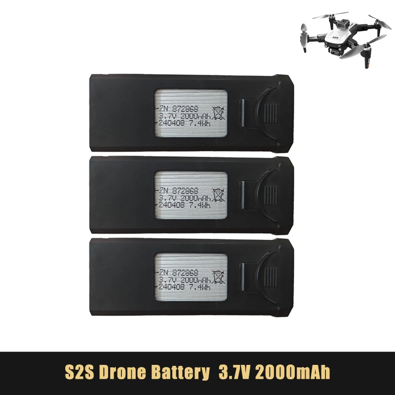 Rechargeable Battery S2S Drones GPS Profesional Battery 3.7V 2000mAh For Xiaomi S2S Drone Rechargeable Li-po Battery Packs RC Quadcopter Accessories