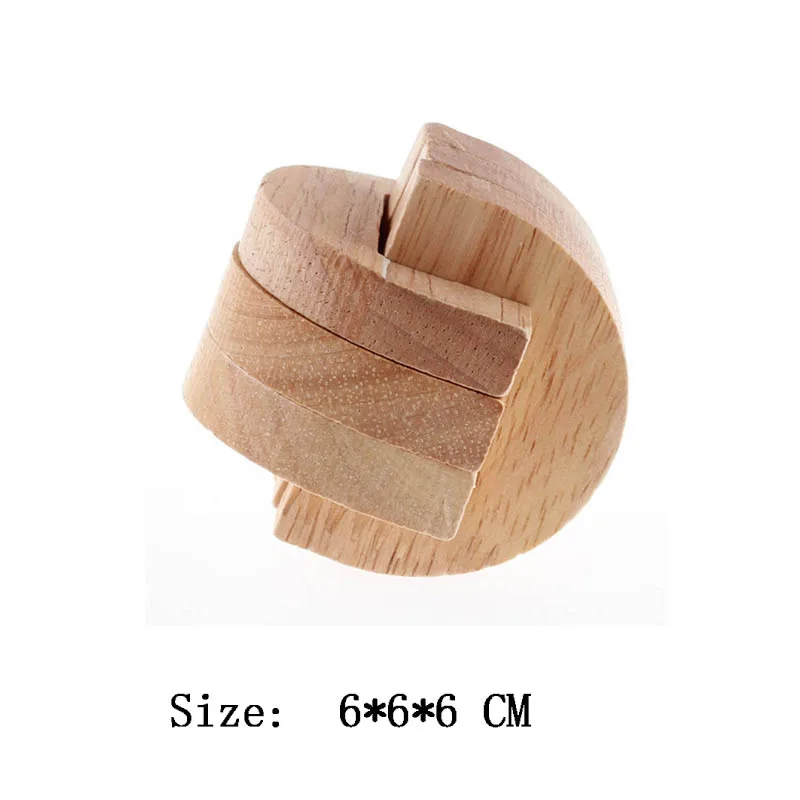 Wooden 3D Brain Teaser Puzzle - Montessori Educational Toy