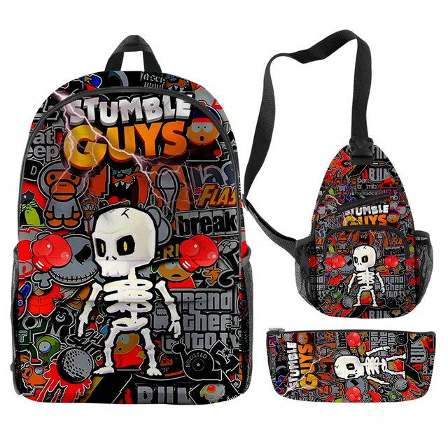 Sac d'école Stumble Guile 3D pour enfants, sac à bandoulière, sac à dos  pour ordinateur portable, trousse à crayons, primaire, collège, garçons,  filles, ensemble de 3 pièces - AliExpress