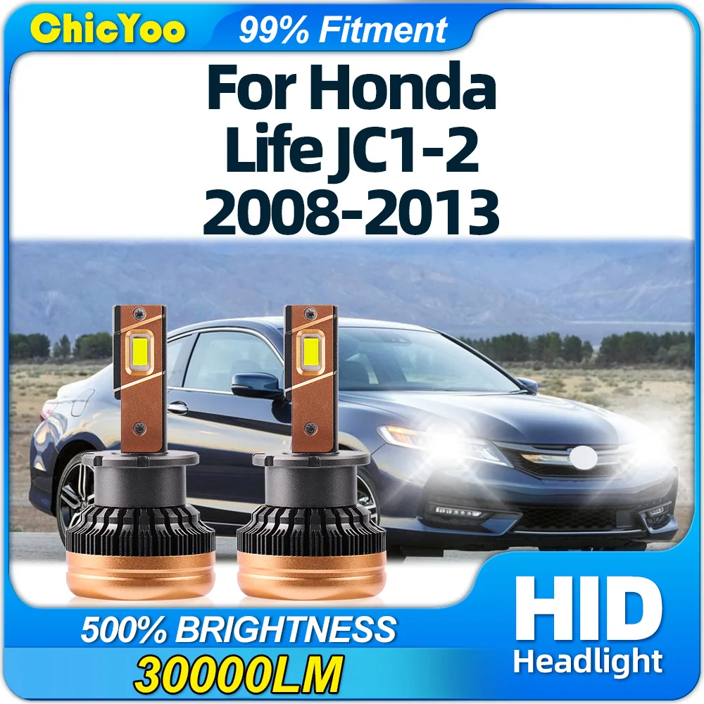 D2R Canbus LED Headlight 120W HID Xenon Lights Bulbs 12V 6000K Turbo Lamps For Honda Life JC1-2 2008 2009 2010 2011 2012 2013