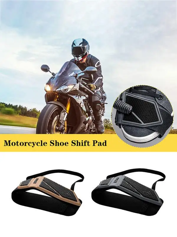 Motorcycle Shift Pad Motorcycle Shift Pedal Cover Motorcycle Shoe Shift Pad Gear Cover Motorbike Rubber Gear Protector Cover Non-slip Scratch-resistant with Elastic Strap