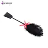 New Arrival Feather Tickled Whip Eroti Fetish Leather Spanking Paddle Play Flogger Sex Toys 1