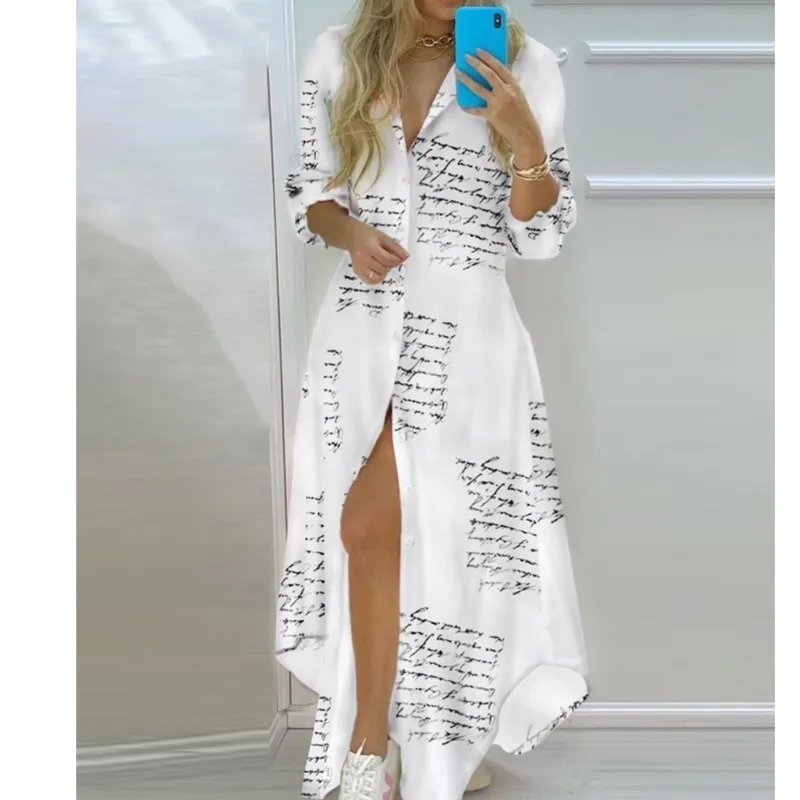 Seville Unique Printed Long Sleeve Shirt and Wrap Tie-up Mini Skirt Set main image 1