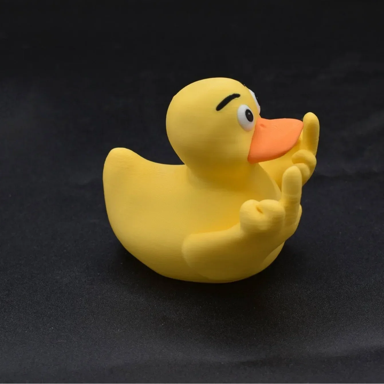 Middle Finger Duck Rubber Ducks Finger Bidem With Us Flag Pattern Small Yellow Duck For Jeep Car Truck Dashboard Interior