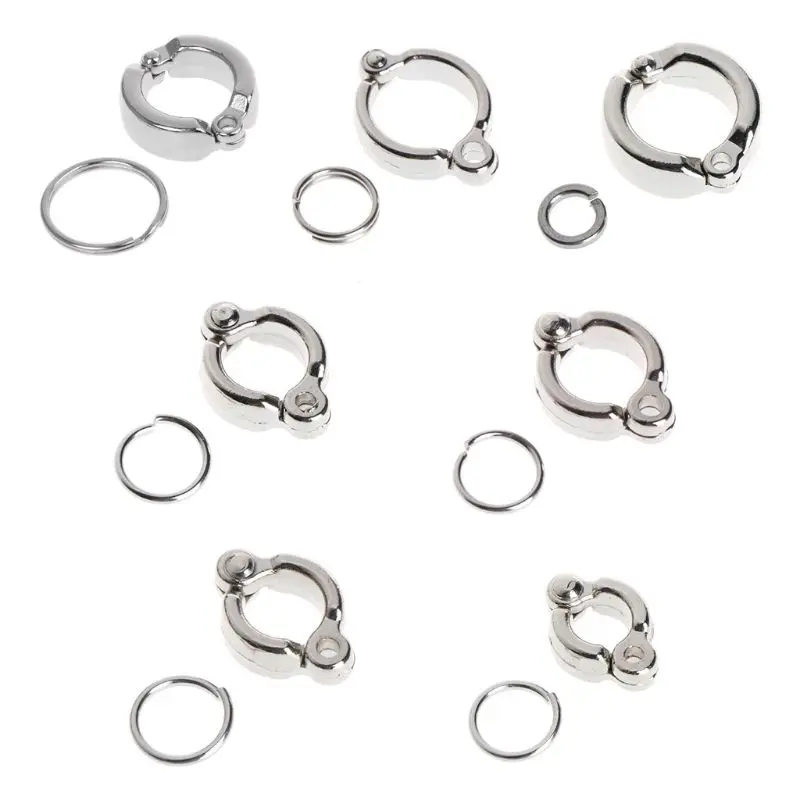 

Bird Foot Rings Metal Parrot Leg Ring Outdoor Fly Training Active Opening Clip