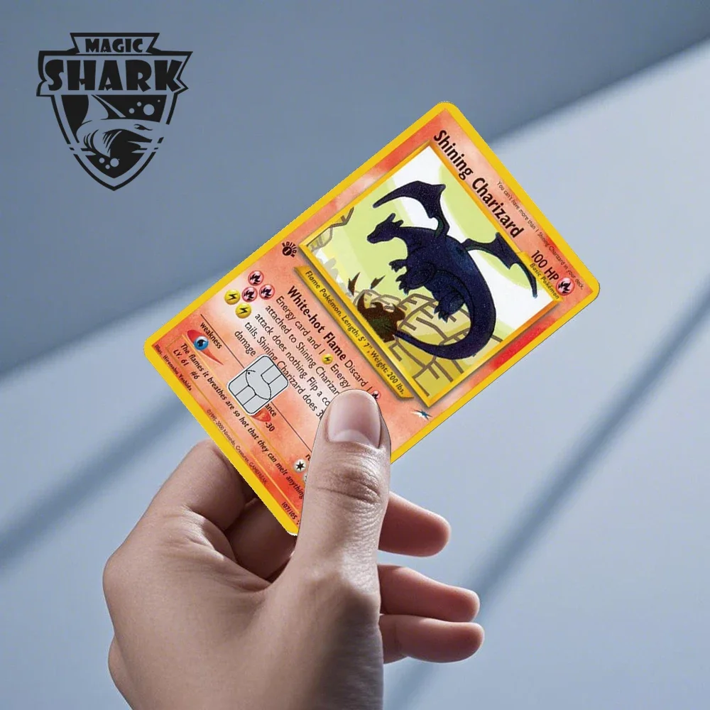 2026 New Charizard Blastoise Bulbasaur Eevee Metwo Sticker Film Skin Cover for Credit Debit Card