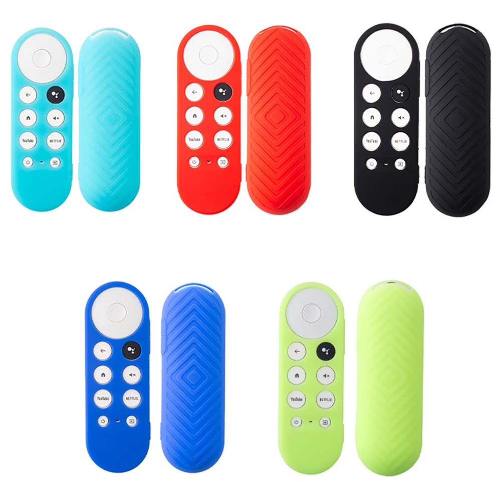 Silicone Protective Case Google Chromecast SmartTV Remote Control Non-slip Durable Shockpro Protective Cover Shell silicone remote case