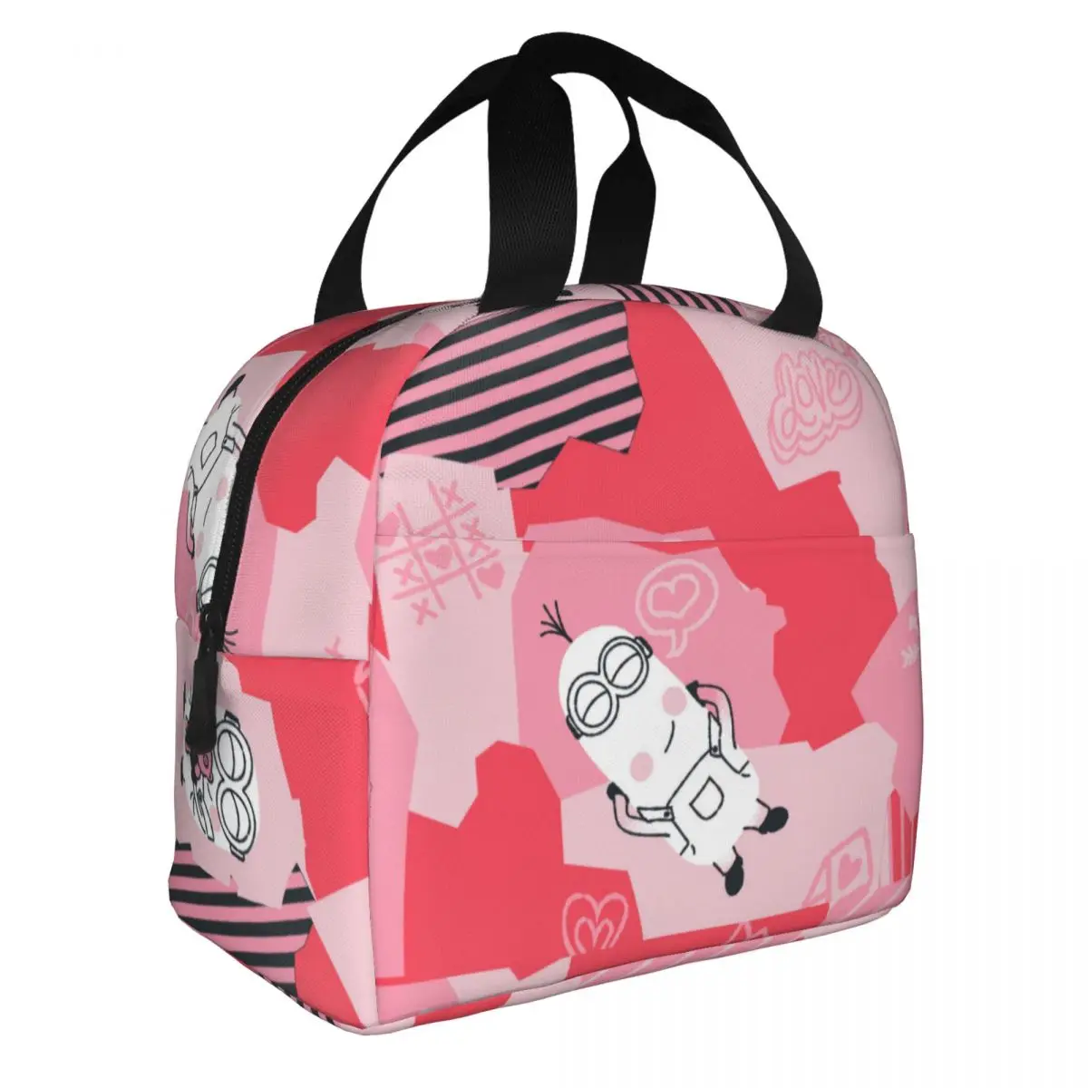 Minions Cartoon Insulated Lunch Bags Borsa Termica Riutilizzabile Ad Alta Capacità Tote Lunch Box Bento Pouch Office Outdoor