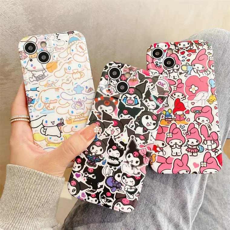 Sanrio Cinnamonroll Melody Kuromi Phone Cases For Iphone 13 12 11 Pro