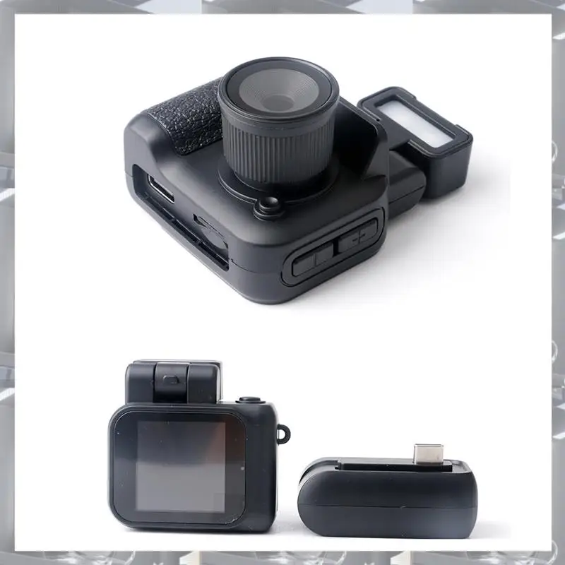 Hot Selling-Monoreflexes Style Mini Camera HD1080P CMOS With LCD Screen Flash Lamp And Battery Dock Portable Video Recorder DV,M